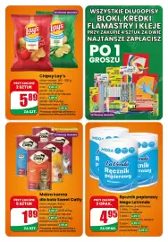 Dino gazetka tydzień 34 Strona 5: Mokra karma dla kota Sweet Catty €1,89, Chipsy Lay's €5,89