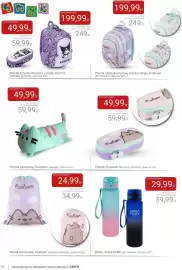 Smyk gazetka Strona 10: Plecak czterokomorowy, różne rodzaje, Pusheen €199,99, Bidon, AQUA PURE €29,99
