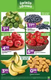Stokrotka Express gazetka tydzień 34 Strona 1: Ziemniaki O!mięso €0,98, Borówki amerykańskie €11,99