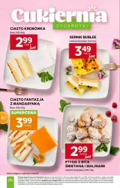 Stokrotka gazetka tydzień 34 Strona 10: Ciasto Fantazja z Mandarynką €3,99, Ciasto Kremówka Bizon €2,99