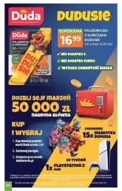 Stokrotka gazetka tydzień 34 Strona 13: Salami z papryką Könecke €3,99, Kiełbasa Krucha z Galaretką Madej & Wróbel €3,49