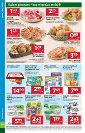 Stokrotka gazetka tydzień 34 Strona 18: Serek Wiejski Farm Milk €1,99, Ser Mozzarella Mlekovita €7,99