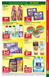 Stokrotka gazetka tydzień 34 Strona 3: Kefir Farm Milk, Krasnystaw, Osm Piaski, Mlekovita, Mleko UHT Wypasione €1,69