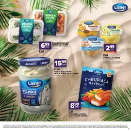 Stokrotka gazetka Strona 13: Pasta Pastella Lisner jajeczna €2,49, Filety śledziowe w oleju Wiejskie Lisner z cebulką €15,99