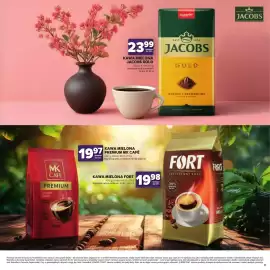 Stokrotka gazetka Strona 17: Kawa mielona Jacobs Gold €23,99, Kawa mielona Premium MK Café €19,97