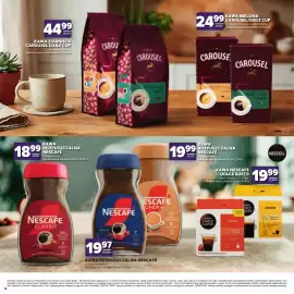 Stokrotka gazetka Strona 18: Kawa rozpuszczalna Nescafé Crema €19,99, Kawa mielona Carousel Daily Cup Crema €24,99