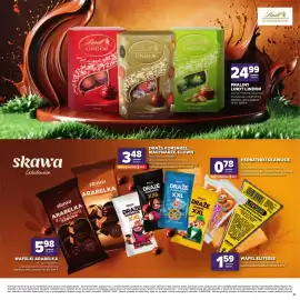 Stokrotka gazetka Strona 21: Praliny Lindt Lindor mleczne €24,99, Wafel Skawa Elitesse kakaowy €1,59