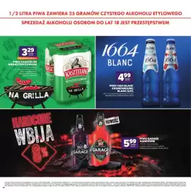 Stokrotka gazetka Strona 26: Piwo Garage Hardcore Very Berry Cosmo €5,99, Piwo bezalkoholowe 1664 Blanc Kronenbourg €4,99