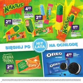 Stokrotka gazetka Strona 8: Lody Kaktus Nestlé €1,69, Lody Kanapka Zielona Budka €2,99