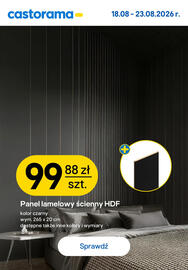Castorama gazetka Strona 16: Panel lamelowy ścienny HDF czarny €99,88