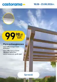 Castorama gazetka Strona 14: Płyta poliwęglanowa 0,98x3 m 10 mm €138,00