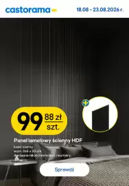 Castorama gazetka Strona 16: Panel lamelowy ścienny HDF czarny €99,88