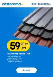 Castorama gazetka Strona 4: Blacha trapezowa TR18 grafitowa €79,98