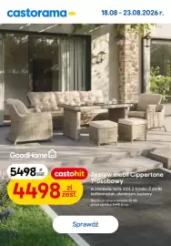 Castorama gazetka Strona 9: Zestaw mebli Cippertone 7-osobowy GoodHome €4.498,00