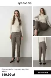 Greenpoint gazetka tydzień 34 Strona 11: Spodnie cygaretki klasyczne Greenpoint z nadrukiem w kratkę €149,99