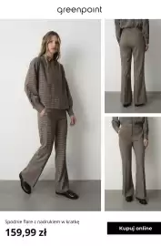 Greenpoint gazetka tydzień 34 Strona 3: Spodnie flare z nadrukiem w kratkę Greenpoint €159,99