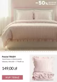 Homla gazetka Strona 8: Pościel bawełniana Trudy w różowe paski z falbanką €149,00