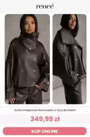 Renee magazyn tydzień 34 Strona 3: Kurtka przejściowa ramoneska w stylu bomberki Renee €349,99