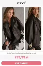 Renee magazyn tydzień 34 Strona 8: Kurtka przejściowa bomberka w stylu ramoneski Renee €239,99