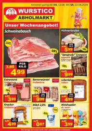 Wurstico Flugblatt woche 34 Seite 4: Bernerwürstel Radatz €9,99, Knacker €4,99