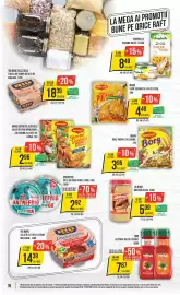Catalog Mega Image săptămâna 34 Pagină 16: Maggi Borș €3,95, Maggi secretul gustului €2,96
