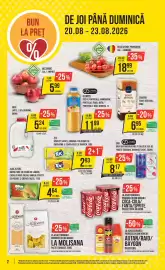 Catalog Mega Image săptămâna 34 Pagină 2: Savoria toast integral €6,95, Coca-Cola/Fanta/Sprite