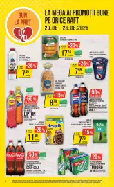 Catalog Mega Image săptămâna 34 Pagină 4: Olympus lapte de consum €7,49, Chef Gourmand pâine 7 seminte €8,79