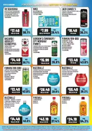 Bestway leaflet week 34 Page 12: Gordon's gin & tonic €15,99, Bacardi coca cola €14,49