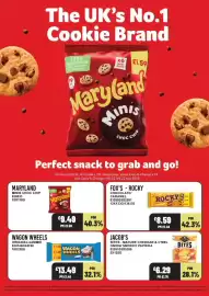 Bestway leaflet week 34 Page 21: Maryland minis choc chip €9,49, Fox's rocky chocolate caramel €8,59
