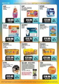 Bestway leaflet week 34 Page 27: Pedigree mixed selection in loaf €22,30, Surf 3in1 caps tropical lily/passion bloom €9,49
