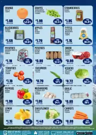 Bestway leaflet week 34 Page 7: Garlic €0,89, Growers Select blueberries €1,59