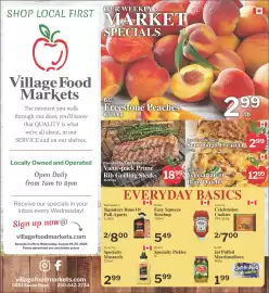 Village Food Markets flyer week 34 Page 1