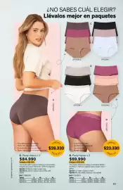 Catálogo Leonisa Página 83: Invisible en cintura y piernas €28,33, Violeta - panty hipster x 3 €23.330,00