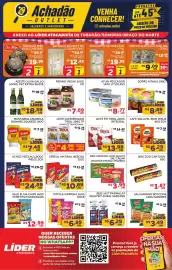 Encarte Lider Atacadista Página 2: Pipoca kipipoka doce €6,89, Bisc zoo cartoon €1,87