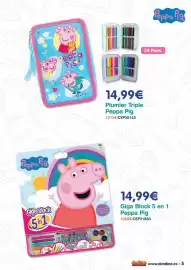 Catálogo Don Dino Página 5: Plumier triple peppa pig €14,99, Block - giga 5 en 1 peppa pig €14,99