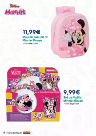 Catálogo Don Dino Página 8: Home - set de vajilla minnie mouse €9,99, Minnie - mochila infantil 3d mouse €11,99