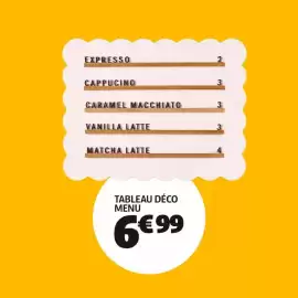 Catalogue GiFi semaine 34 page 3: Tableau déco menu €6,99