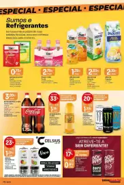 Folheto Intermarché semana 34 Página 32: Coca-Cola Original €3,99, Bebida energética celsius mango/lemon €1,29