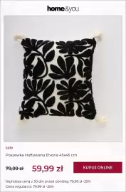 Home&You gazetka tydzień 34 Strona 4: Poszewka haftowana home & you Elvoria 45x45 cm €59,99