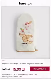 Home&You gazetka tydzień 34 Strona 6: Rękawica kuchenna Brunchery 14x30 cm z motywem kulinarnym home & you €19,99