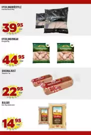 Rinkeby Matcenter reklamblad Sida 2: Kycklingbröstfilé €39,95, Flevogold Kycklingvingar €44,95