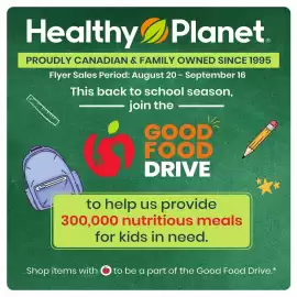 Healthy Planet flyer Page 1