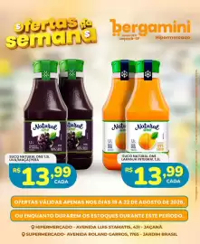 Catálogo Supermercado Bergamini Página 17: Suco natural one 1,3l uva/maça/pera €13,99