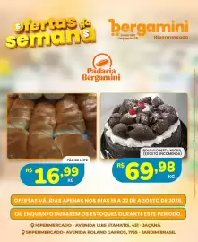 Catálogo Supermercado Bergamini Página 19: Bolo floresta negra €69,98, Pão de leite €16,99