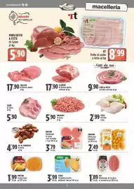 Volantino Rossotono Carrefour Pagina 3: Martini Hamburger di suino €3,79, Fileni Cotoletta di pollo €3,99