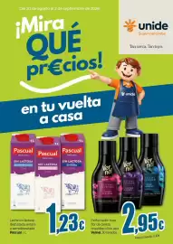 Folleto Unide Supermercados Página 1: Vernel - perfumador ropa flor de cereza, orquídea o lirio azul €2,95