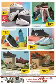 Folleto Eroski Página 14: Deportivas multisport €19,99, Deportivas comodas juvenil €17,99