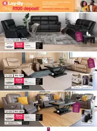 Bradlows catalogue Page 6: Gomma Gomma Houghton 3 Piece 3 Action Reclining Lounge Suite 10288640001 €19.999,95