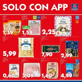 Volantino MEGA Pagina 7: Feta senza lattosio Pavlakis €2,25, Riunione salmone affumicato €7,90