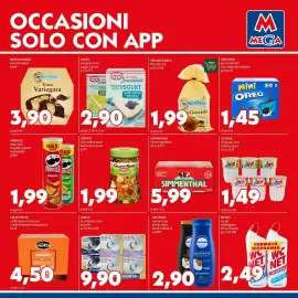 Volantino MEGA Pagina 8: Mulino Bianco Pan Goccioli €1,99, Carne in gelatina Simmenthal €5,99